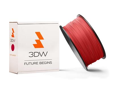 3DW - PLA filament 1,75mm červená, 1kg, tisk 190-210°C