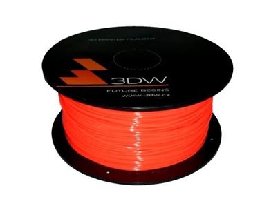 3DW - PLA filament 1,75mm fluooranž.,1kg, tisk 190-210°C