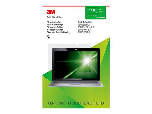 3M Anti-Glare folie proti odlesku for 14" Laptops 16:9 - Notebook s antireflexním filtrem - 14" - průsvitná