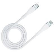 3mk datový kabel Hyper Silicone USB-C/Lightning (PD), MFI, 20 W, 3A, 1m, bílá