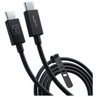 3mk datový kabel Hyper ThunderBolt, 240W, 8K, konektor USB-C/USB-C, délka 1 m, černá