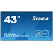 43" iiyama LE4340UHS-B1 - AMVA3,4K UHD,8.5ms,350cd/m2, 5000:1,16:9,VGA,HDMI,DVI,USB,RS232,RJ45,repro