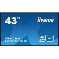 43" iiyama LE4341UHS-B1 - AMVA3,4K,DVI,HDMI,RS232