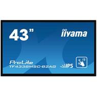 43" iiyama TF4338MSC-B2AG:FullHD, capacitive, 450cd/m2, VGAHDMI, DP, DVI, černý