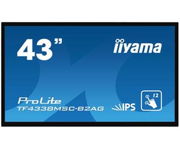 43" iiyama TF4338MSC-B2AG:FullHD, capacitive, 450cd/m2, VGAHDMI, DP, DVI, černý