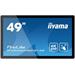 49" iiyama TF4939UHSC-B1AG: IPS, 4K, capacitive, 15P, 500cd/m2, VGA, HDMI, DP, 24/7, IP54, černý