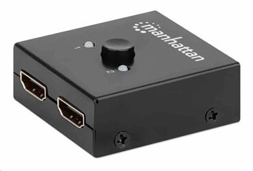 4K Bi-Directional 2-Port HDMI Splitter/Switch, 4K@30Hz, Manual Selection, Passive (No Power Required