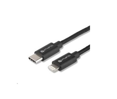 4smarts nabíjecí kabel USB-C -> Lightning, černá