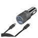 4smarts rychlonabíječka do auta Rapid+ 27W USB/USB-C s USB-C/Lightning kabelem, délka 1m, černá