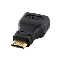 4World Adaptér mini HDMI typ C [M] > HDMI [F], černý