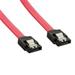 4World HDD kabel | SATA 3 | 30cm | petlice | červený