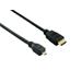 4WORLD kabel HDMI-miniHDMI, 3.0m, černý