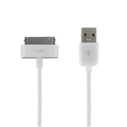 4World Kabel USB 2.0 pro iPad / iPhone / iPod přenos dat/nabíjení 1.0m bílý