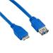 4World Kabel USB 3.0 AF- Micro BM 0.5m| modrý