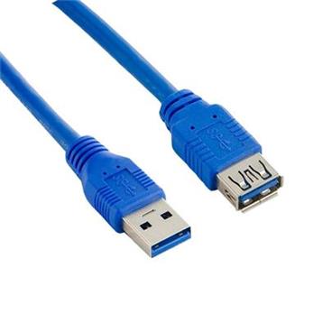 4World Kabel USB 3.0 AM-AF 0.5m| modrý