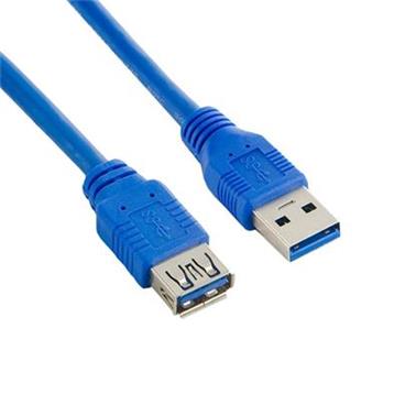 4World Kabel USB 3.0 AM-AF 1.5m| modrý