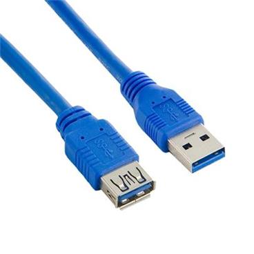 4World Kabel USB 3.0 AM-AF 2m| modrý