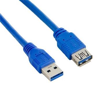 4World Kabel USB 3.0 AM-AF 5m| modrý