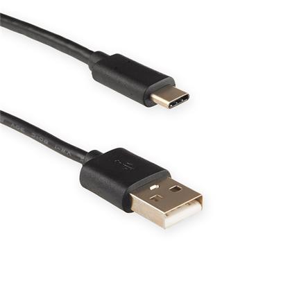 4World Kabel USB C - USB 2.0 AM 2.0m Black
