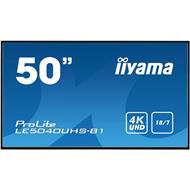 50" iiyama LE5040UHS-B1 - AMVA3,4K UHD,8ms,350cd/m2, 4000:1,16:9,VGA,HDMI,DVI,USB,RS232,RJ45,repro.