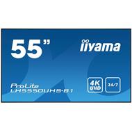 55" iiyama LH5550UHS-B1 - AMVA3,4K UHD,8ms,450cd/m2, 4000:1,16:9,komponent.,HDMI,DP,USB,RS232,repro.