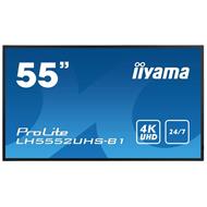 55" iiyama LH5552UHS-B1: VA, 4K UHD, 500cd/m2, 24/7, LAN, Android 8.0, černý