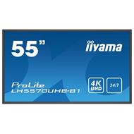 55" iiyama LH5570UHB-B1: VA, 4K UHD, 700cd/m2, 24/7, LAN, Android 9.0, černý