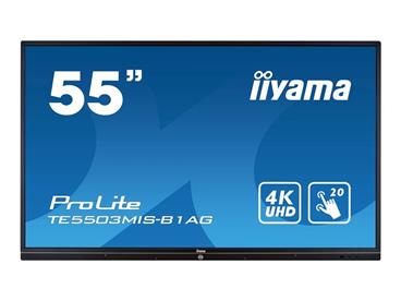 55" iiyama TE5503MIS-B1AG: IPS, 4K, 350cd/m2, 18/7, iiWare, WiFi, 2x Touch Pen, HDMI,VGA, USB