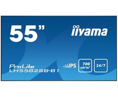 55" LCD iiyama ProLite LH5582SB-B1 -FullHD,IPS,8ms,700cd,USB media player,RJ45,RS232C,repro,OPS,24/7