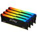 64GB DDR4-3200MHz CL16 x8 FURY Beast RGB, 4x16GB