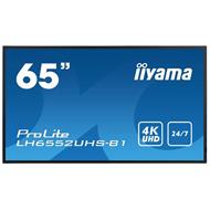 65" iiyama LH6552UHS-B1: IPS, 4K UHD, 500cd/m2, 24/7, LAN, Android 8.0, černý