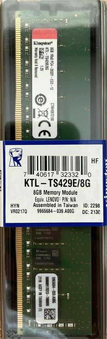 8GB DDR4-2933MHz ECC modul pro Lenovo