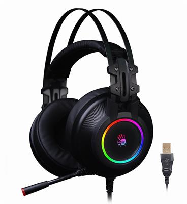 A4tech Bloody G528 herní sluchátka 7.1., USB, RGB flowing podsvícení