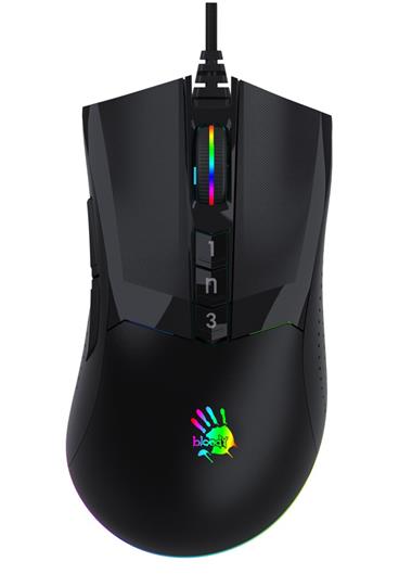 A4tech BLOODY W90MAX , herní myš, RGB podsvícení, 10 000 CPI, USB, černá