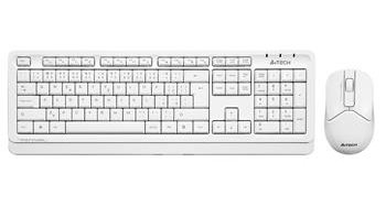 A4tech FG1012, bezdrátový kancelářský set klávesnice s myší, bílá