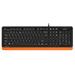 A4tech FK10 FSTYLER , klávesnice, CZ/US, USB, voděodolná, oranžová barva