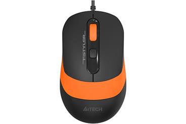 A4tech FM10 FSTYLER, optická myš, USB, oranžová
