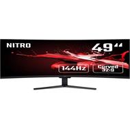 Acer LCD Nitro EI491CRPbmiiipx 49" VA LED/3840x1080@144Hz (32:9)/100M:1/4ms/2xHDMI 1.4, HDMI 2.0, 1xDP 1.2, Audio out/repro/Black