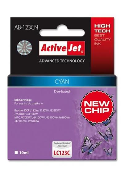 ActiveJet ink Brother LC123 / LC125 Cyan AB-123CN 10 ml
