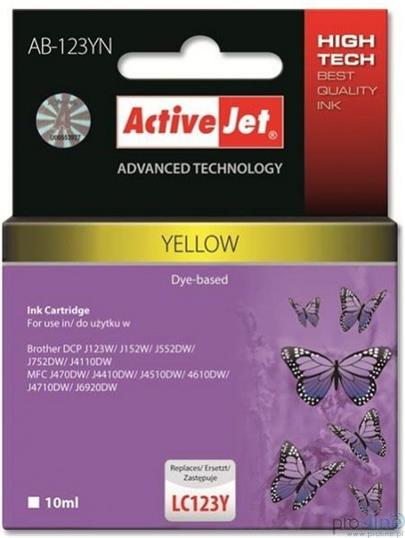 ActiveJet ink Brother LC123 / LC125 Yellow AB-123YN 10 ml