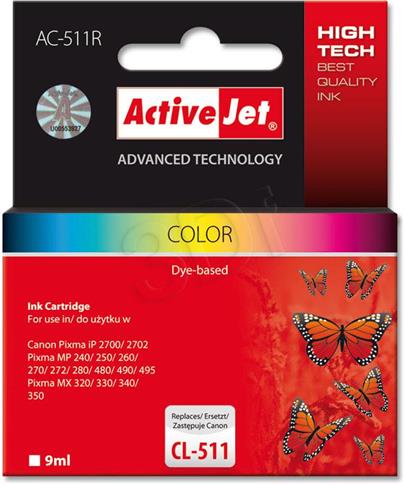 ActiveJet ink cartr. Canon CL-511 ref. - 9 ml - AC-511