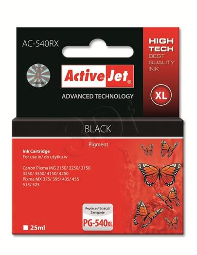 ActiveJet Ink cartridge Canon PG-540XL Prem. Bk AC-540RX 25 ml