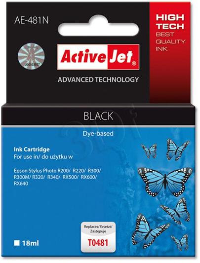 ActiveJet Ink cartridge Eps T0481 R200/R300 BK - 17 ml AE-481