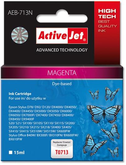 ActiveJet Ink cartridge Eps T0713 D78/DX6000/DX6050 Magenta - 15 ml AEB-713