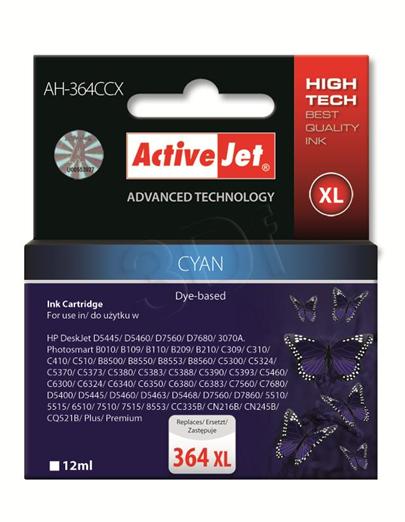ActiveJet Ink cartridge HP CB323 No. 364XL Premium Cyan XL - 12 ml AH-C23
