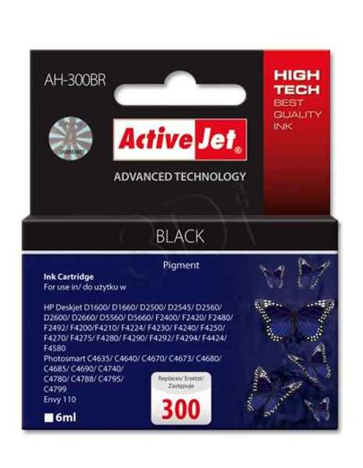 ActiveJet Ink cartridge HP CC640EE Premium 300 Black - 6 ml AH-300BR