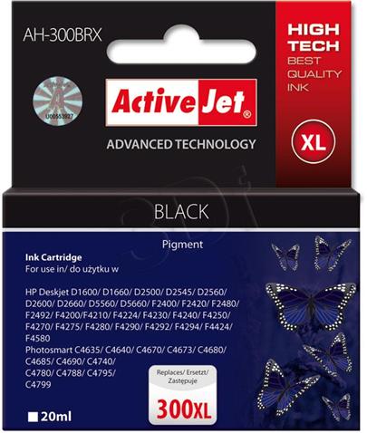 ActiveJet Ink cartridge HP CC641EE Premium 300XL Black - 20 ml - AH300BRX