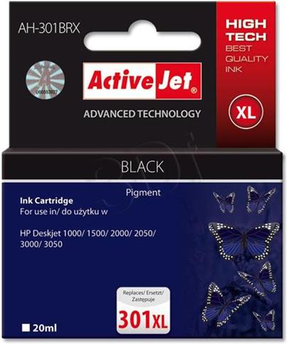 ActiveJet Ink cartridge HP CH563EE Supreme 301XL Black - 18 ml AH-563N