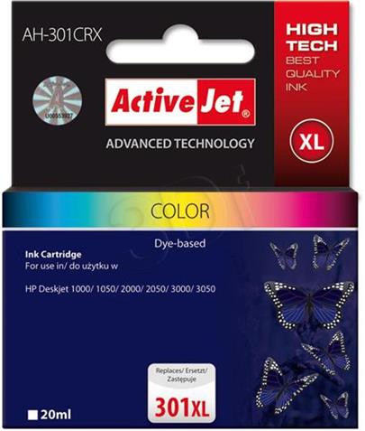ActiveJet Ink cartridge HP CH564EE Premium 301XL Color - 21 ml AH-301CRX