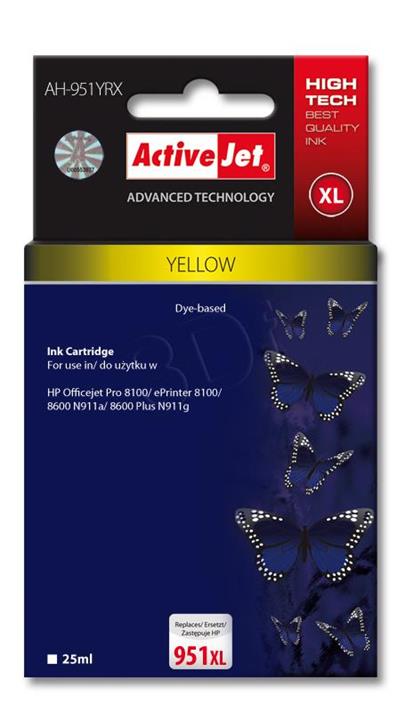 ActiveJet Ink cartridge HP CN048AE Premium 951XL Yellow - 25 ml AH-951YRX